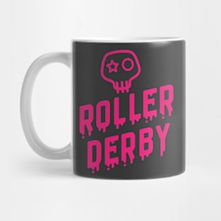 Roller Derby Skull Mug